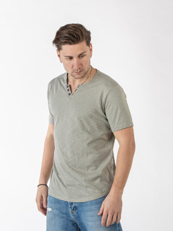 ΜΠΛΟΥΖΑ ΠΑΠΠΟΥ ΜΕ ΚΟΥΜΠΙ-ΥΠΕΡΜΕΓΕΘΟΣ-restart-χρωμα ΧΑΚΙ ΑΝΟΙΧΤΟ