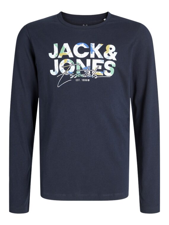 ΜΠΛΟΥΖΑ ΜΑΚΟ ΜΑΚΡΥΜΑΝΙΚΗ ΥΠΕΡΜΕΓΕΘΟΣ-jack and jones-χρωμα ΜΠΛΕ