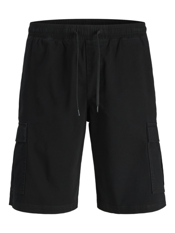 ΒΕΡΜΟΥΔΑ ΚΑΡΓΚΟ ΜΕ ΤΣΕΠΕΣ ΚΑΙ ΛΑΣΤΙΧΟ-ΥΠΕΡΜΕΓΕΘΟΣ-jack and jones-χρωμα ΜΑΥΡΟ