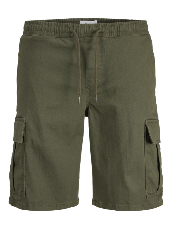 ΒΕΡΜΟΥΔΑ ΚΑΡΓΚΟ ΜΕ ΤΣΕΠΕΣ ΚΑΙ ΛΑΣΤΙΧΟ ΥΠΕΡΜΕΓΕΘΟΣ-jack and jones-χρωμα ΧΑΚΙ