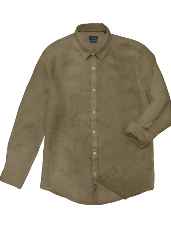 ΠΟΥΚΑΜΙΣΟ ΜΑΚΡΥ ΜΑΝΙΚΙ ΛΙΝΟ ΓΙΑΚΑΣ-double-χρωμα ΜΠΕΖ ΣΚΟΥΡΟ