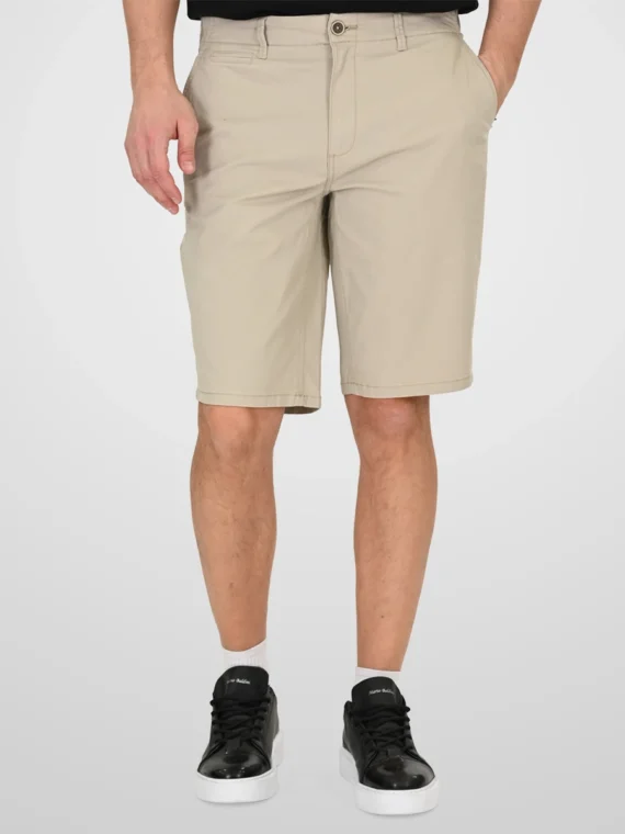 ΒΕΡΜΟΥΔΑ CHINOS DOUBLE-ΥΠΕΡΜΕΓΕΘΟΣ -χρωμα ΜΠΕΖ- MSHO-7060
