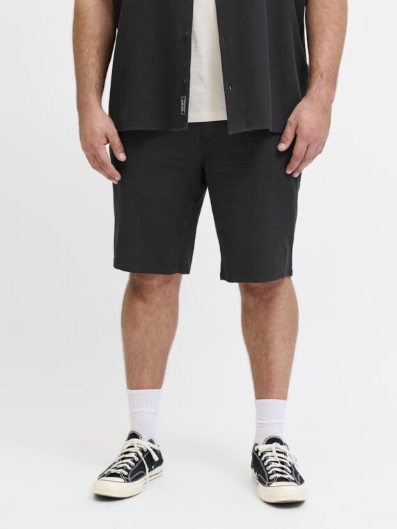 ΒΕΡΜΟΥΔΑ ΠΙΚΕ ΑΘΛΗΤΙΚΗ ΕΛΑΣΤΙΚΗ-jack and jones-χρωμα ΜΑΥΡΟ