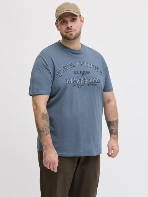 ΜΠΛΟΥΖΑ ΜΑΚΟ ΣΤΑΜΠΑ ΥΠΕΡΜΕΓΕΘΟΣ-jack and jones-χρωμα ΡΑΦ