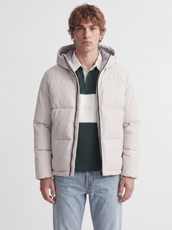 ΜΠΟΥΦΑΝ ΑΝΤΡΙΚΟ ΑΔΙΑΒΡΟΧΟ ΜΕ ΚΟΥΚΟΥΛΑ-jack and jones-χρωμα ΛΕΥΚΟ